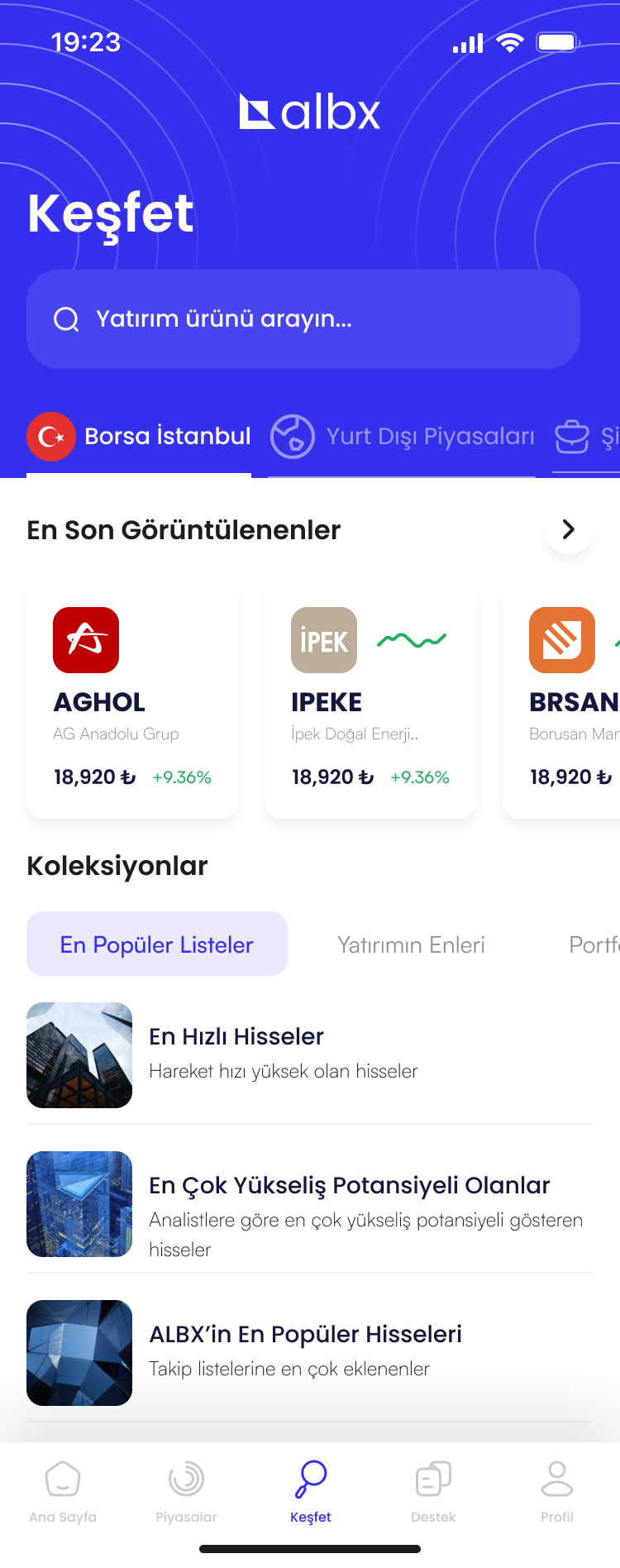 ALBX discovery feed
